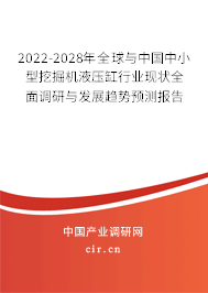 2022-2028年全球與中國中小型挖掘機液壓缸行業(yè)現狀全面調研與發(fā)展趨勢預測報告